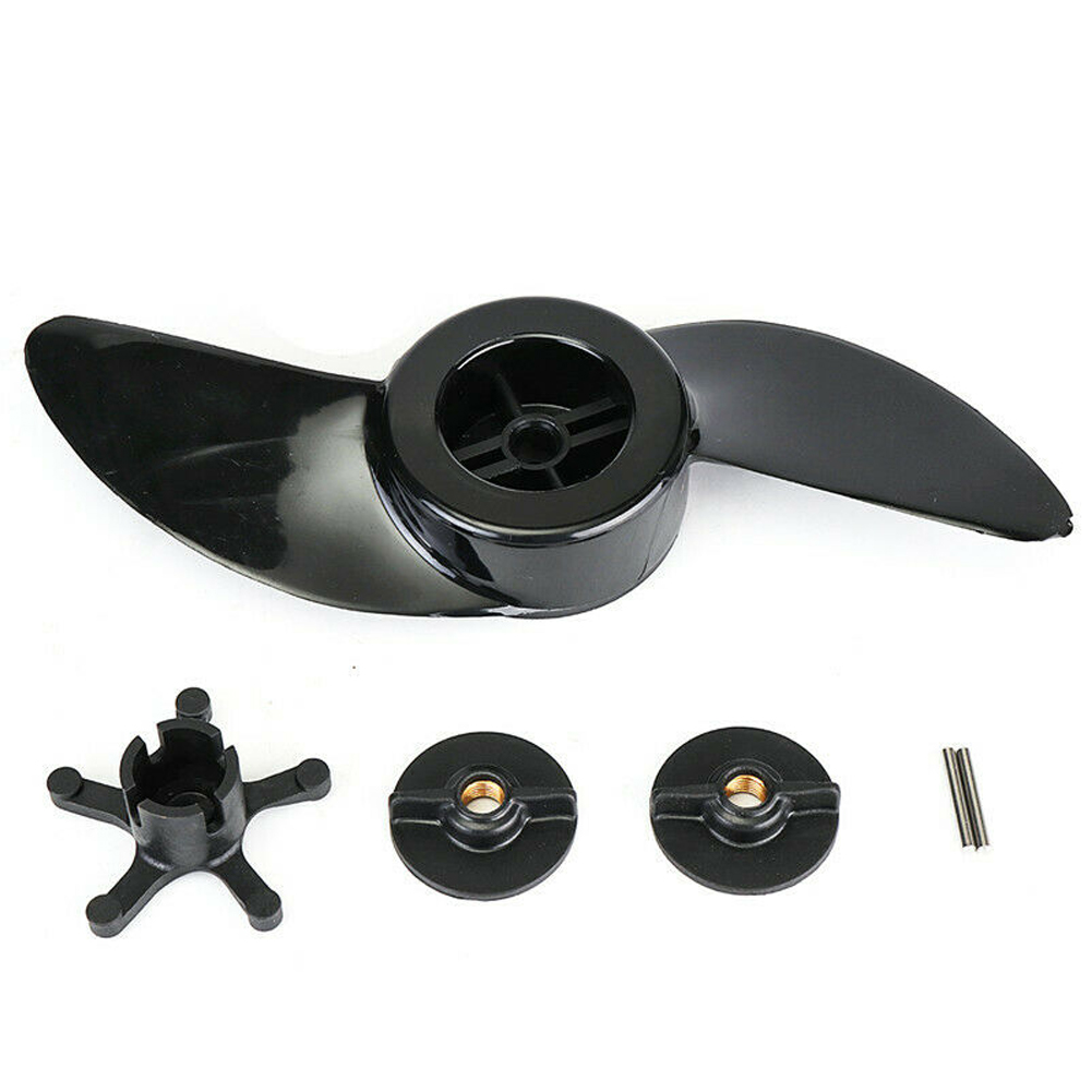 2 Blades Practical Marine Outdoor Boat Propeller Fishing Easy Install Durable Outboard Motor Electric Engine For Haibo ET34L