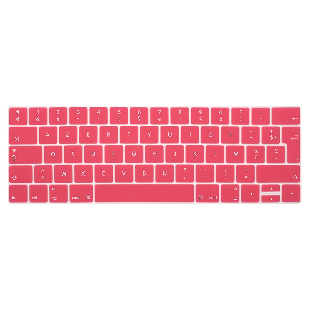 Francuski układ osłona klawiatury ue dla macbook touchbar 13 "15" A1990 A1989 A1707 A1706 folia ochronna na klawiaturę laptopa AZERT