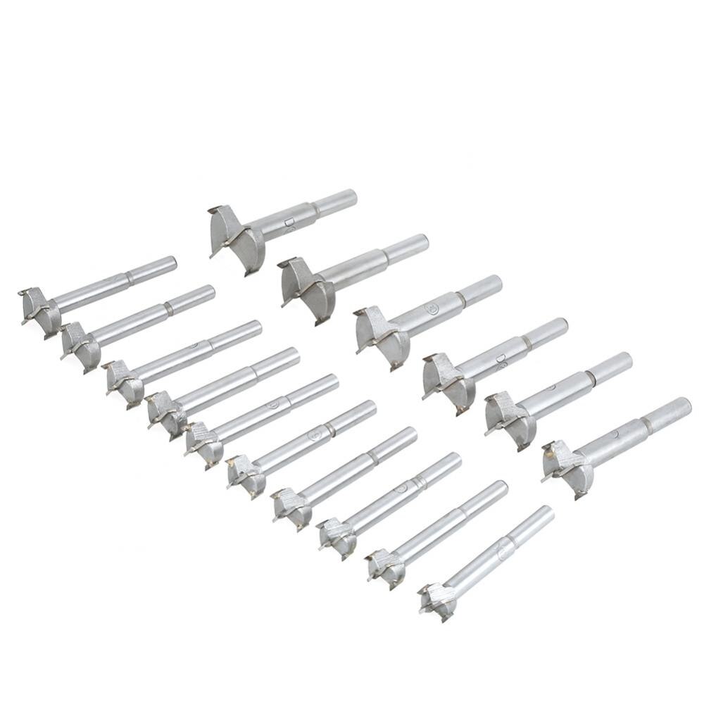 16pcs Hardmetaal Forstner Boor Bits Houtbewerking Platte Hout Snijgereedschap Set