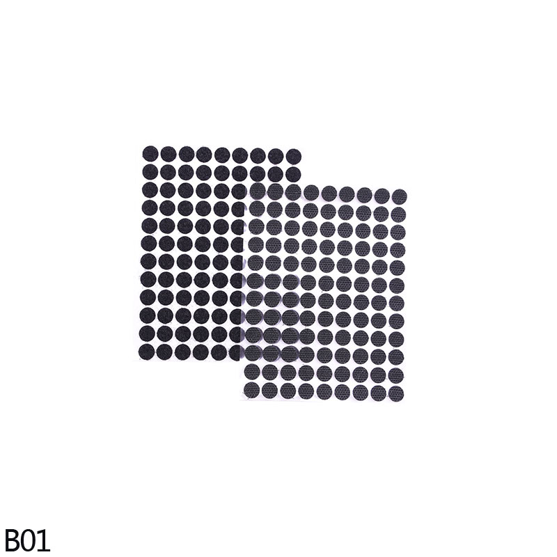 Zelfklevende Klittenband Sluiting Tape Stippen Klittenband Polyester Nylon Ronde Magic Sticker Met Lijm Diy Thuis Naaien Accessoire: 10mm-B01