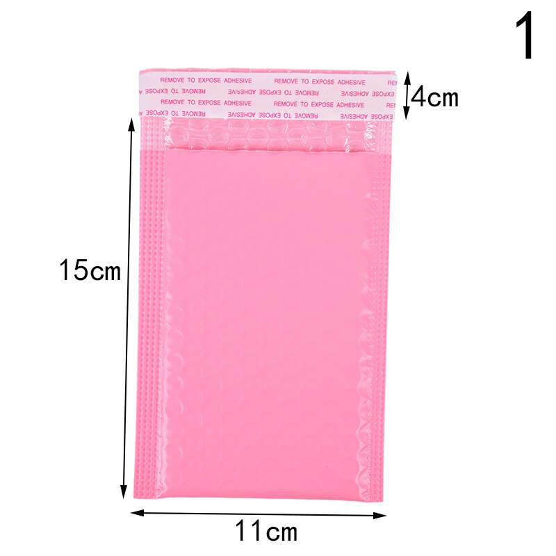 Rosa papper bubbel vadderade brev kuvert påse bubbel post kuvert påse förpackning påsar brevpåsar 10 st/lot: Vit