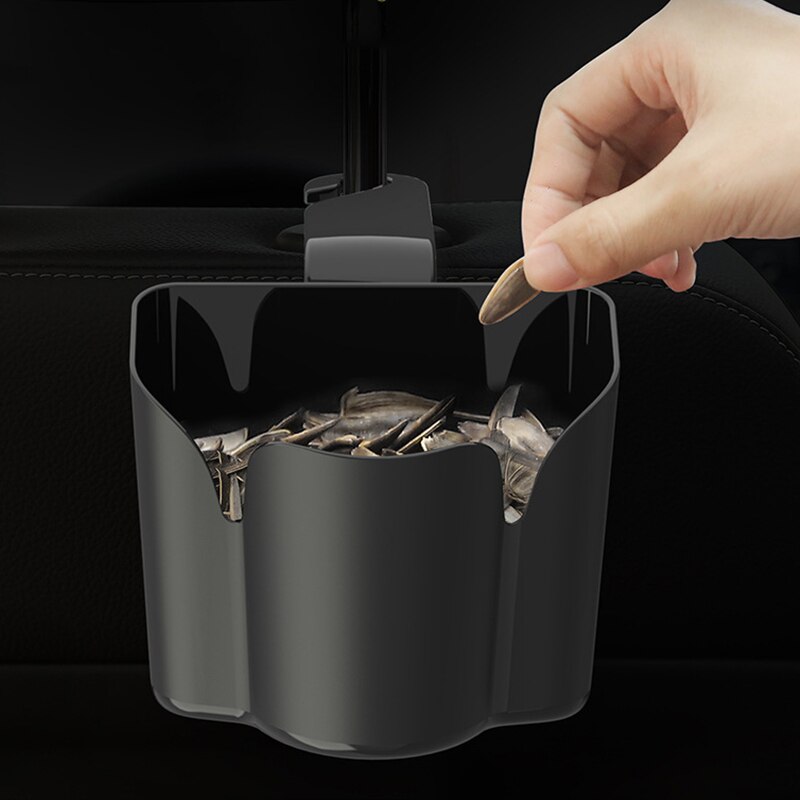 Portable Hanging Car Can Trash – Classic Black Premium Universal Traveling Portable Car Trash Can