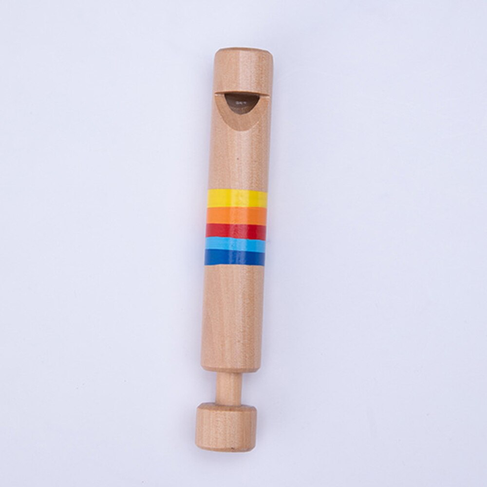 Pull-Push Wooden Whistle Wooden Flute Musical Toys Wooden Flute Educational Learning