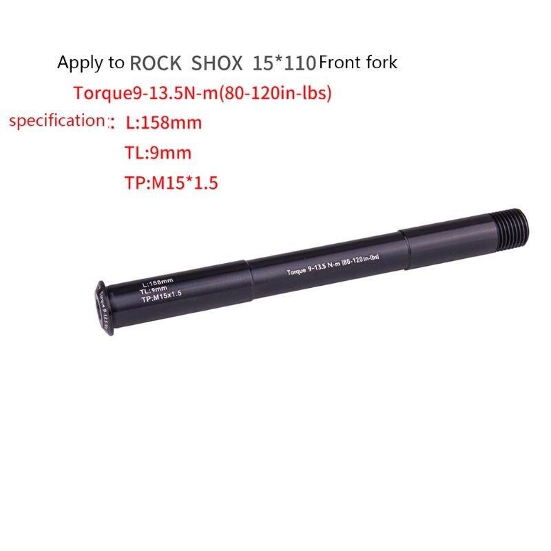 MTB Thru Axle Road Bike Shaft Front Rear Hub Skewers 12mm 15mm Wheel Axis Hub Shaft: 2SS702008-C