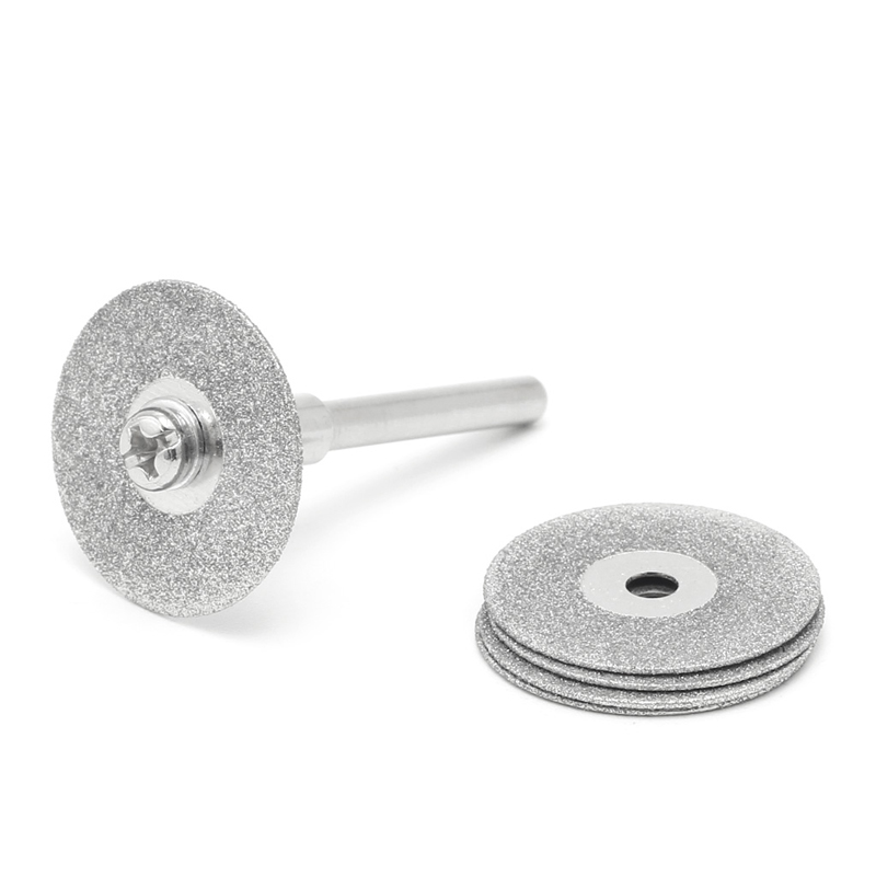 Diamant Zaagschijf Set - 5 Stuks - 20-30mm - Dremel Accessoire - Vernikkeld Staal