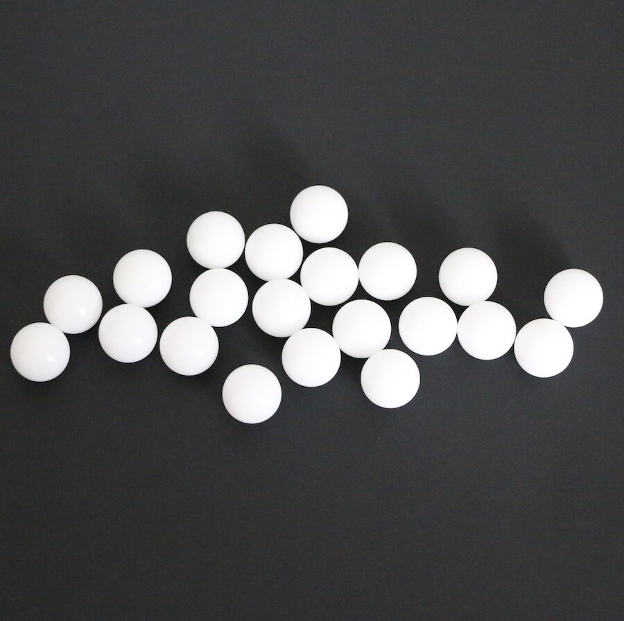 12mm 500 stk delrin polyoxymethylen (pom) / celcon plastik kugler til ventilkomponent, lejeapplikation