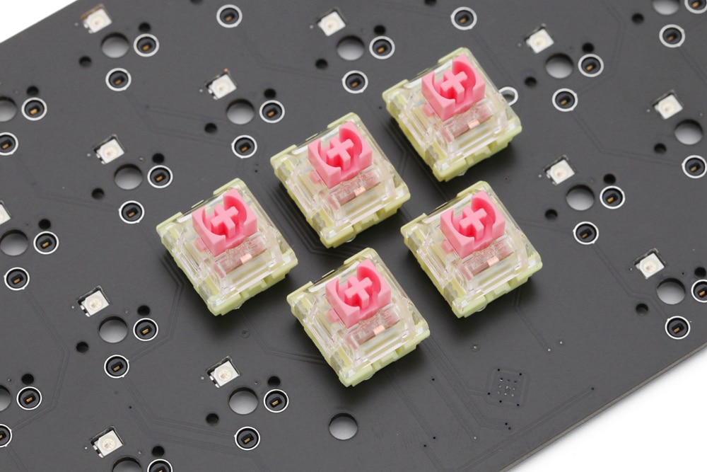 TTC Gold Pink switch 3pin RGB SMD linear 37g force mx clone switch for backlit mechanical keyboard 100m