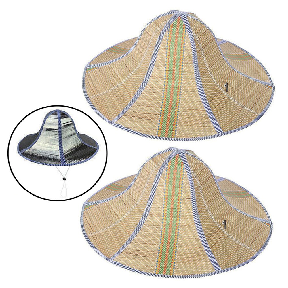 2 pçs dupla face dobrável palha chapéu de sol ajustável respirável pesca pára-sol bonés moda leve chapéu de proteção uv: Cinza escuro