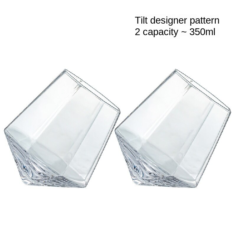 Verre coloré résistant à la chaleur, verre à Six faces, gobelets d'eau, tasse à jus de Cul, verre à boisson, haute apparence: 2PCS6