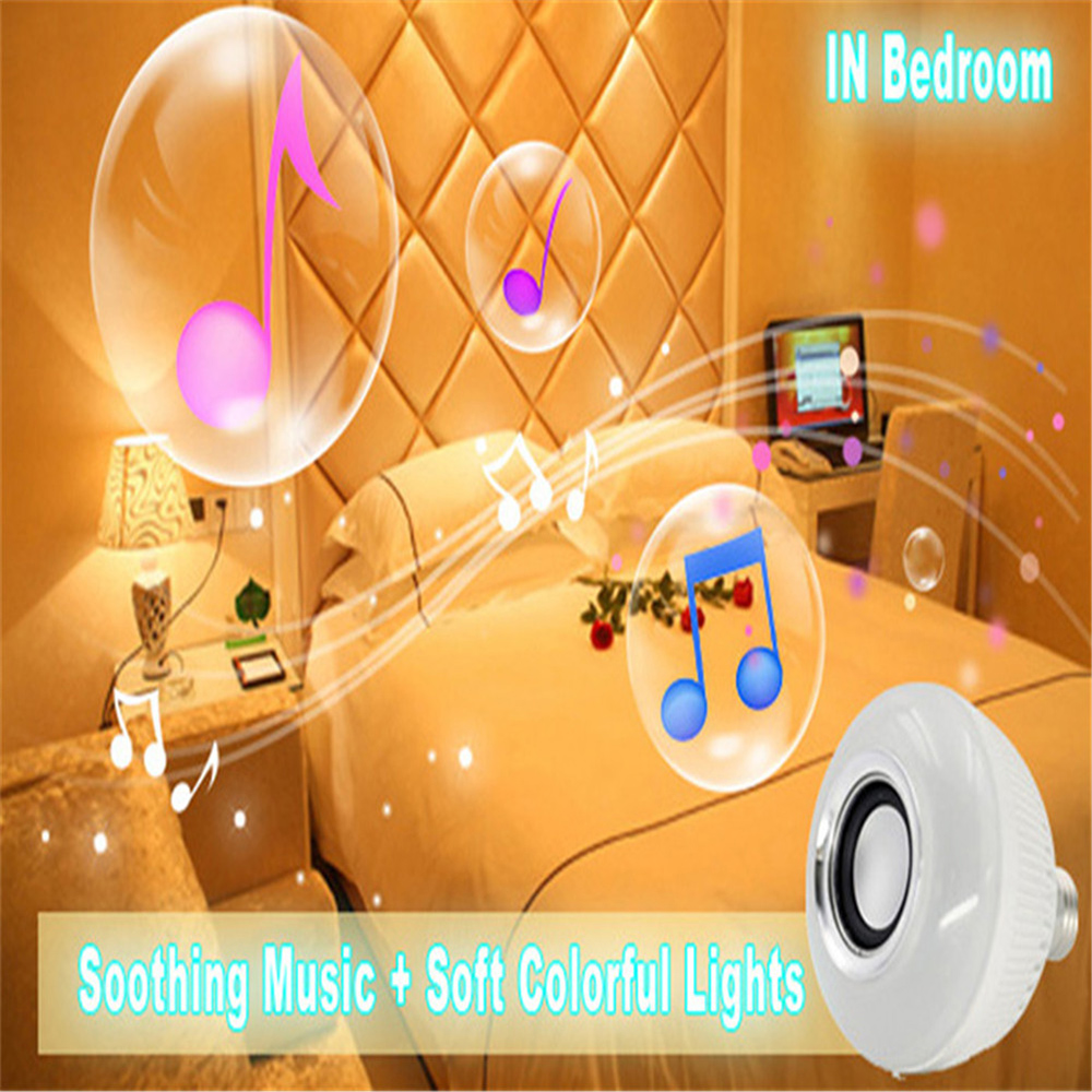 LED Music Bulb Loudspeaker Home Wireless RGB Lamp KTV Bar Bluetooth Speaker Light Audio Smart