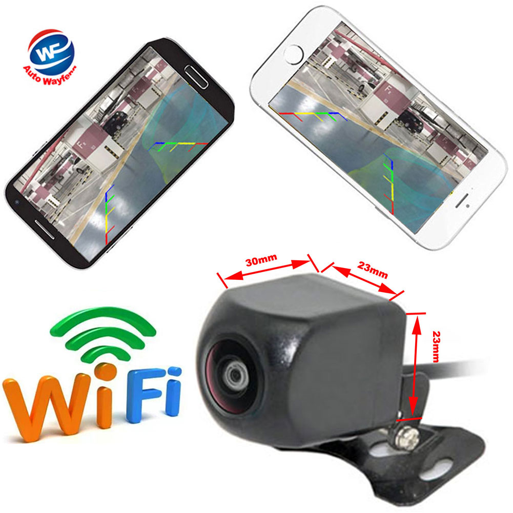 WIFI Omkeren Camera Dash Cam Ster Nachtzicht Auto Achteruitrijcamera Mini Body Waterdichte Tachograaf voor iPhone en Android