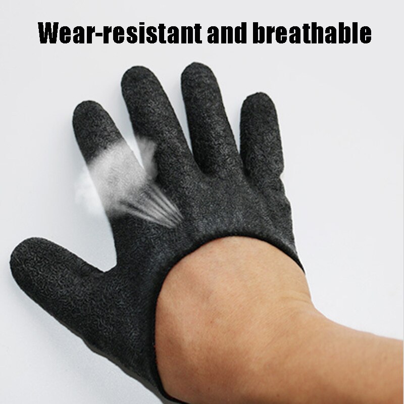 Guantes de pesca de pescador con ganchos magnéticos, protectores de mano resistentes a perforaciones
