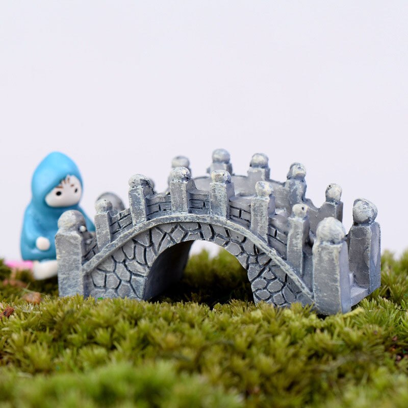 Mini pont artificiel Vintage, Mini artisanat Miniature, féerique, décoration de maison, Micro aménagement paysager, accessoires de bricolage