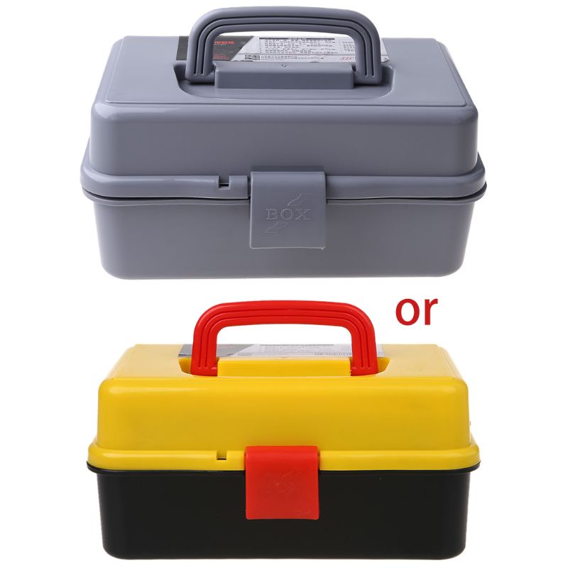 3 Layer Folding Tool Storage Box Portable Hardware Toolbox Multifunction Car Repair Container Case