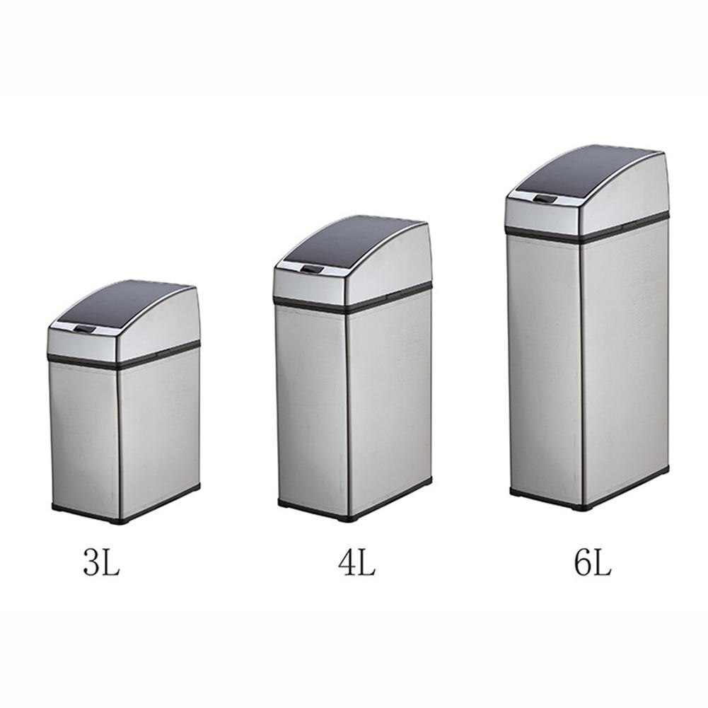 3/4/6L Automatic IR Smart Sensor Dustbin Trash Can Induction Household Waste Bin Smart Sensor Dustbin