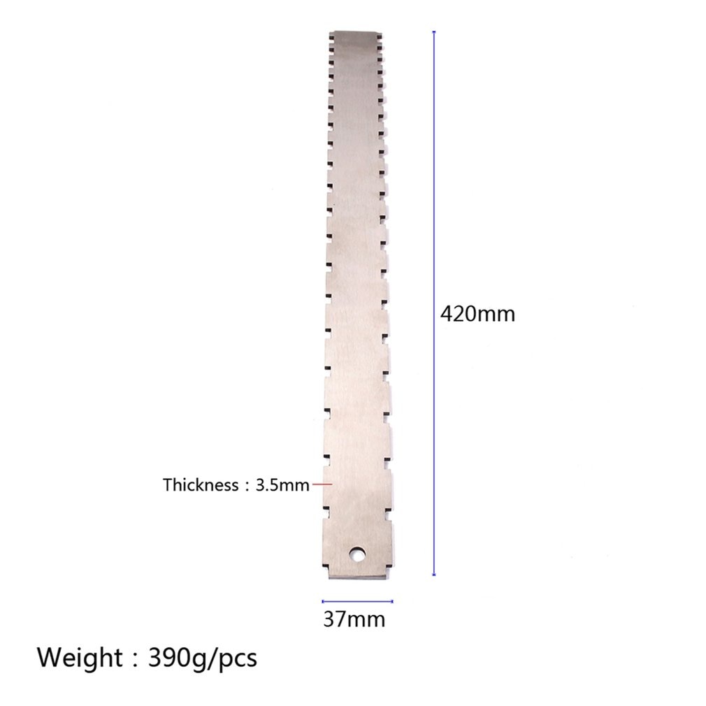 Guitar Neck Notched Straight Edge Luthiers Tool for Most Electric Guitars for Gibson Fretboard and Frets Stainless Steel