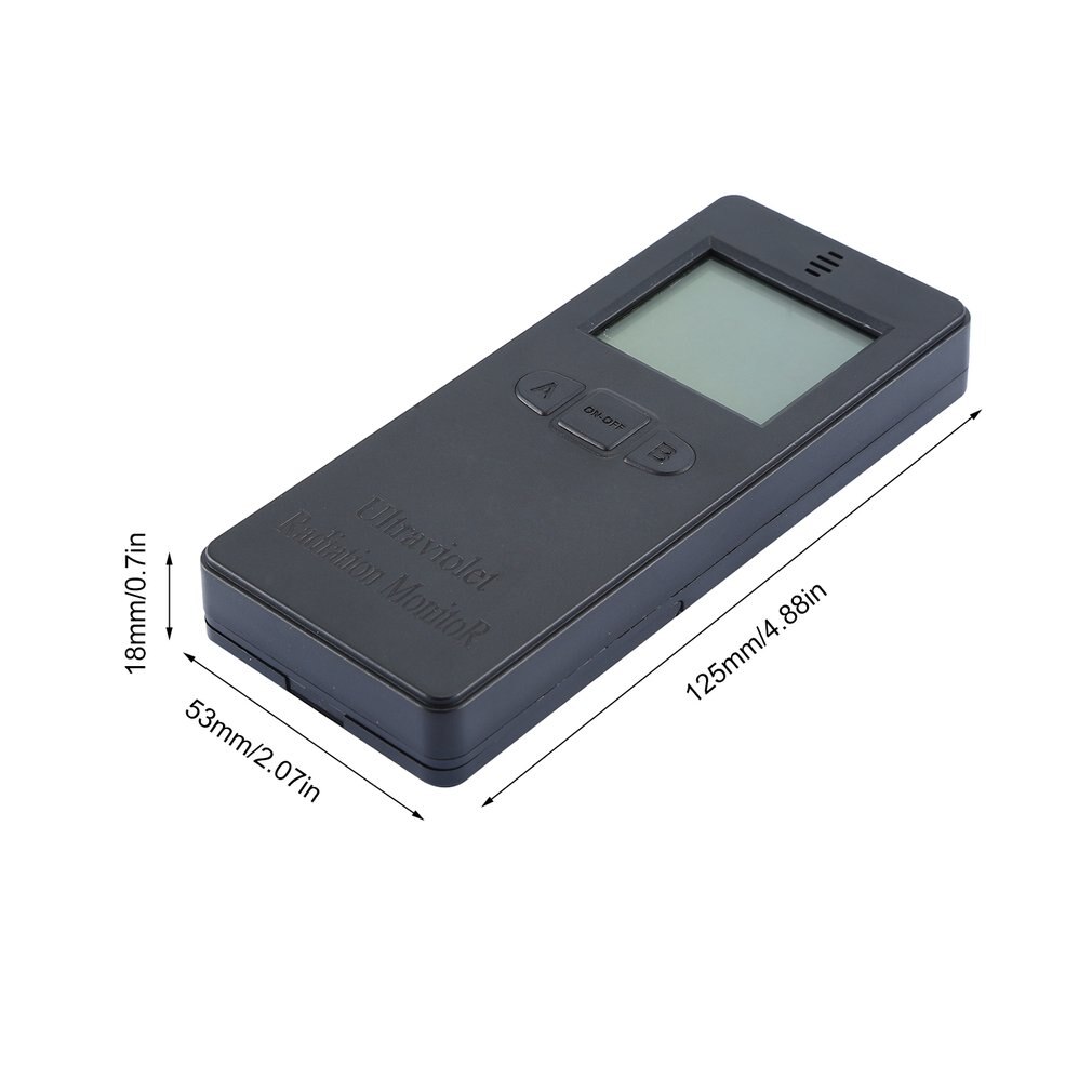 Digital Ultraviolet Radiation Detector UV UVI Meter Dosimeter Tester Counter With Temperature display