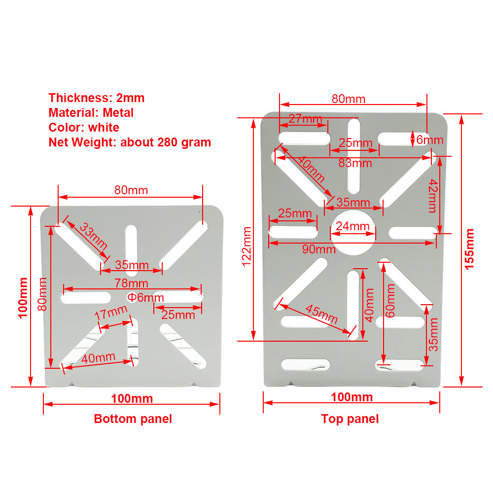Vertical Mount Metal Adapter Bracket Right Angle Reinforcing Plate For CCTV PTZ Dome Camera Ceiling And Wall Installation