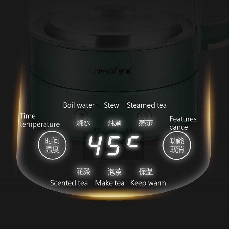 Théière à vapeur électrique intelligente, multifonction, 1,2 l, petit thé noir, Pot de santé GL67
