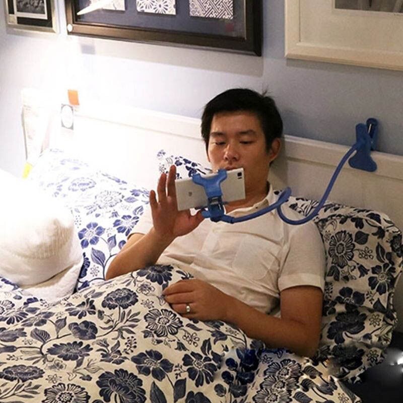 Cell Phone Holder, Universal Cell Phone Clip Holder Lazy Phone Holder Bracket Flexible Long Arms