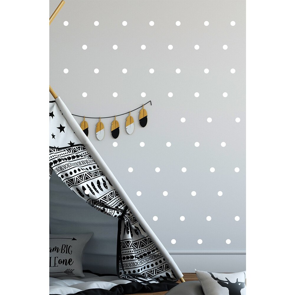 Home Decor Wall Stickers Decorative Height Measuring Wallpaper For Kids Room Stature Baby Child Growth Chart Rabbit Meter Rulers: CIRCLE 120 Pcs