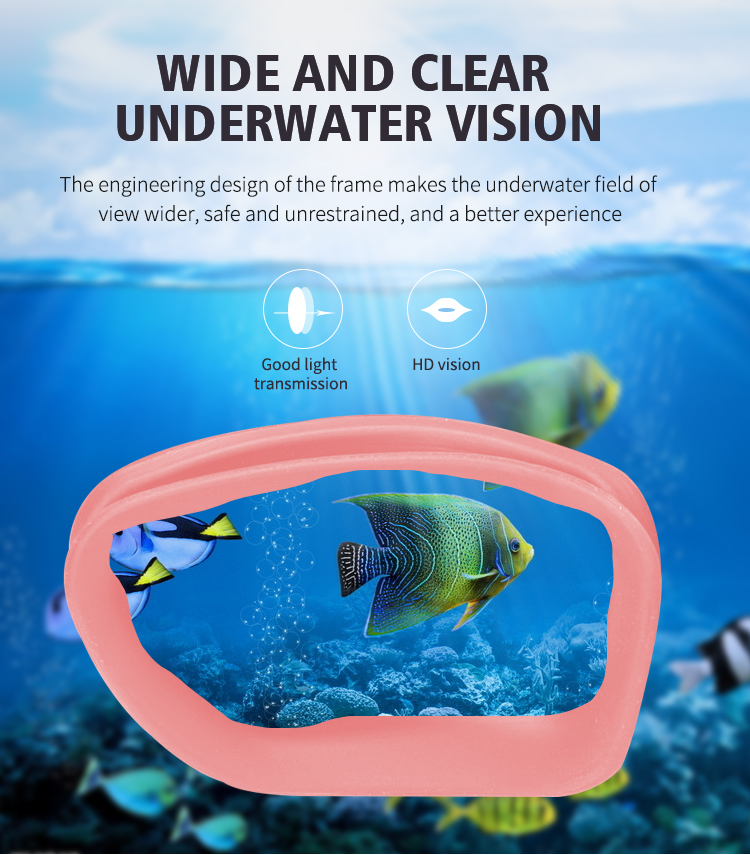 Kids Swimming Goggles for Boys & Girls (3-15 Years) - Big Frame HD View, Anti-Fog, No-Leak, Comfortable Silicone Swim Goggles
