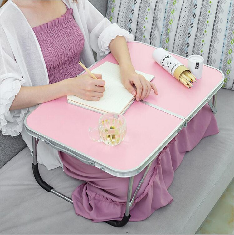 Double Folding Laptop Table Portable Computer Desk PC Laptop Notebook Table for Writing Home Office Furniture