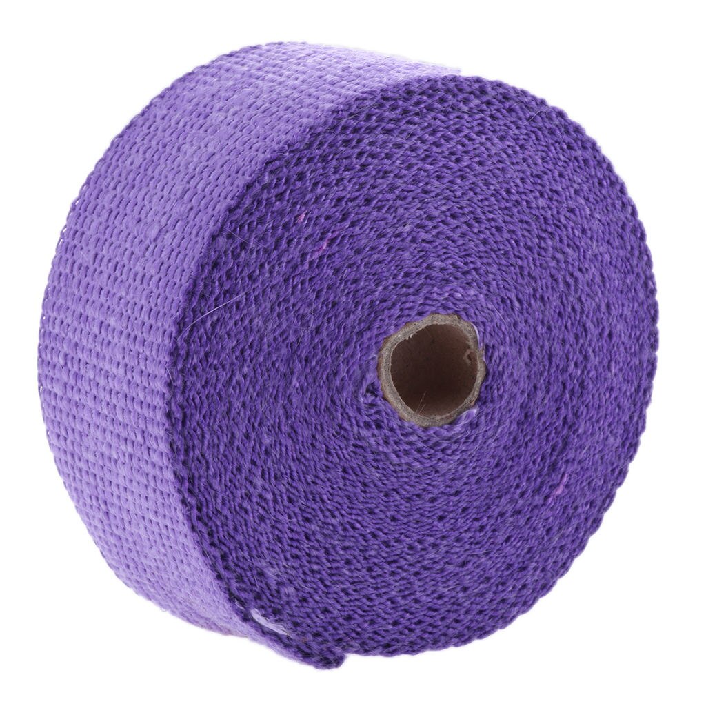Purple Exhaust Heat Header Wrap Insulating Tape Manifold 10m×50mm