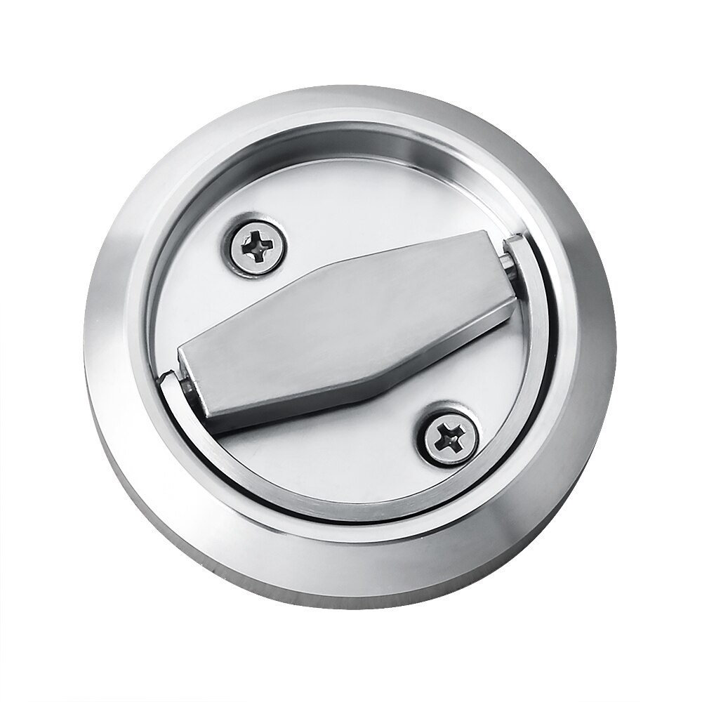 Stainless Steel Hidden Cabinet Knobs and Handles Round Recessed Cupboard Pulls Concealed Door Drawer Handles Round Ring