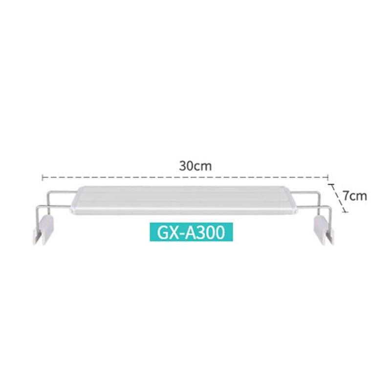 Slim LEDs Aquarium Lighting Aquatic Plant Light Extensible Waterproof Clip on Lamp For Fish Tank White Blue Light: GX-A300
