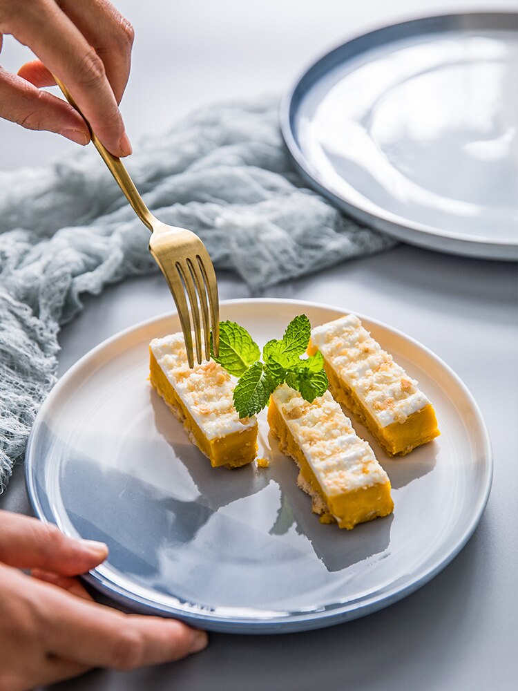 Porcelana płytkie Talerze okrągłe naczynia Talerze na owoce sałatka makaron deser świąteczne Talerze Obiadowe płytkie Talerze BG50DP