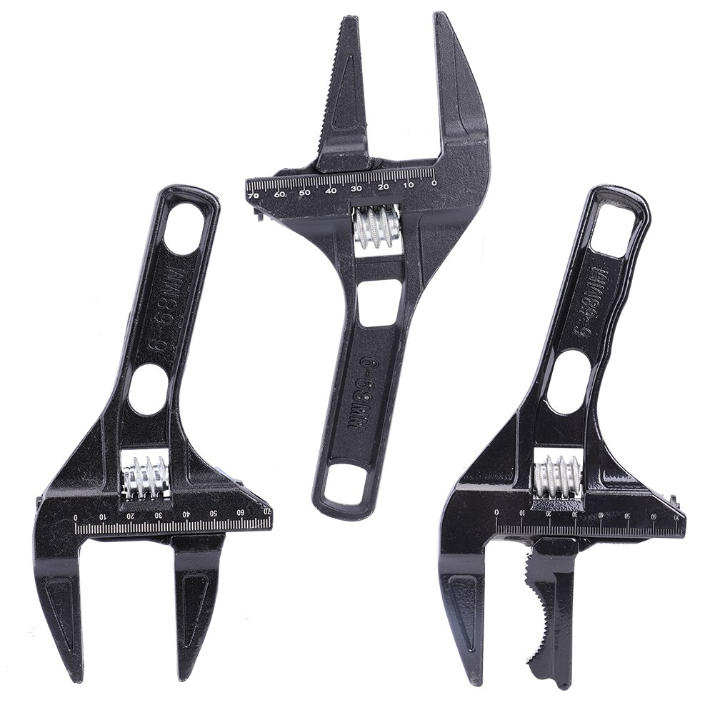 Adjustable Wrench Universal Multi-function Large Open Spanner Hand Repair Tool for Nut Sink Bathroom Water Pipe Screw