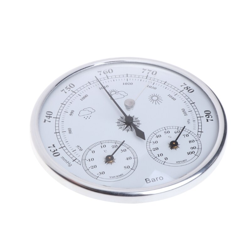 3 in 1 Barometers for the Home Indoor Outdoor Weather Station Traditional Dial Type Barometer with Thermometer Hygrometer Wall