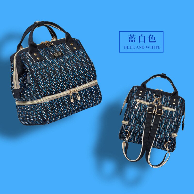 Usb-moedertas, luiertas, babyverzorgingsrugzak, kinderwagentas, multifunctioneel, droog en nat, scheidingsrugzak, melk, lunchtas: 2