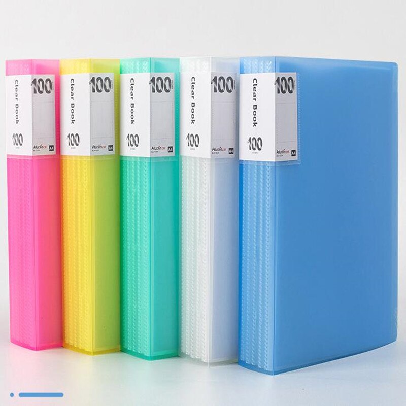 Classeur A4 pour étudiants, classeur, classeur, classeur, classeur, Transparent