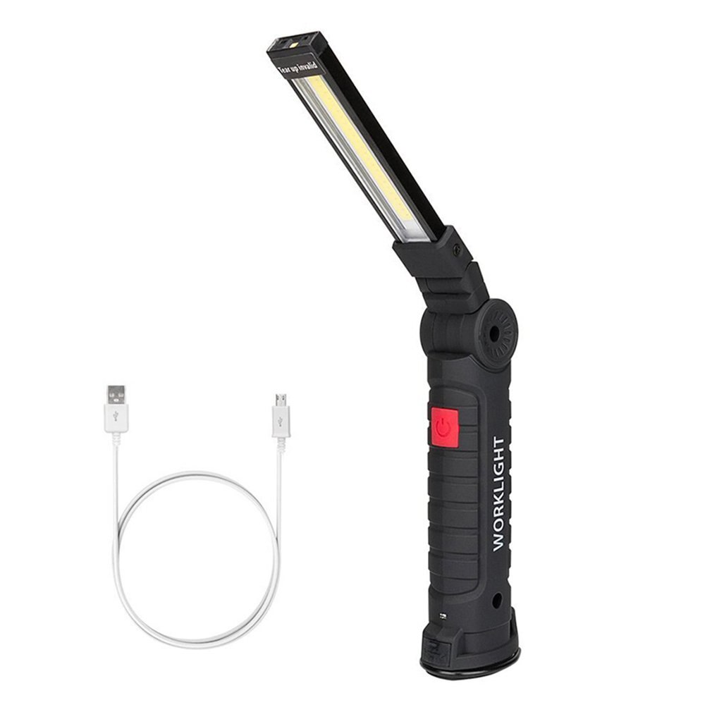 Led Verlichting Usb Oplaadbare Zaklamp Magnetische Zaklamp Flexibele Inspectie Hand Lamp Werklamp Outdoor Spotlight