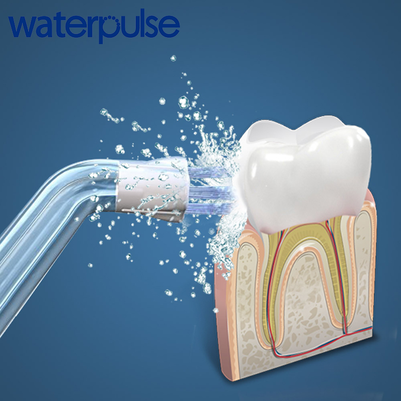 Waterpulse 2-pack Vervanging Plaque Tips voor Orale Irrigators Water Flosser Nozzle Jet Tip Hoofd van Tanden Bleken Accessoires