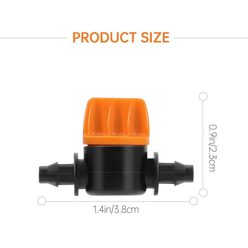 10pcs 4/7 Garden Water Drip Irrigation Fittings Agriculture Tools Tube Switch Irrigation Tube Connector Irrigation Fittings