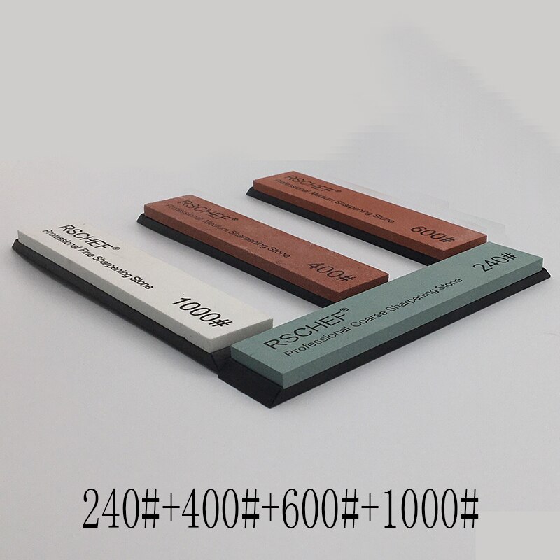 kitchen tool fixed angle sharpener knife sharpener Sharpening stone system tool white corundum whetstone: 240-400-600-1000