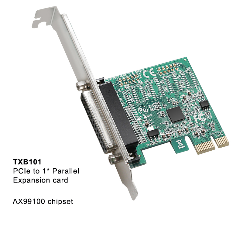 Pci express expansionskort pcie till seriell parallellport rs -232 seriell port com &  db25 skrivare parallellport lpt: Txb 101