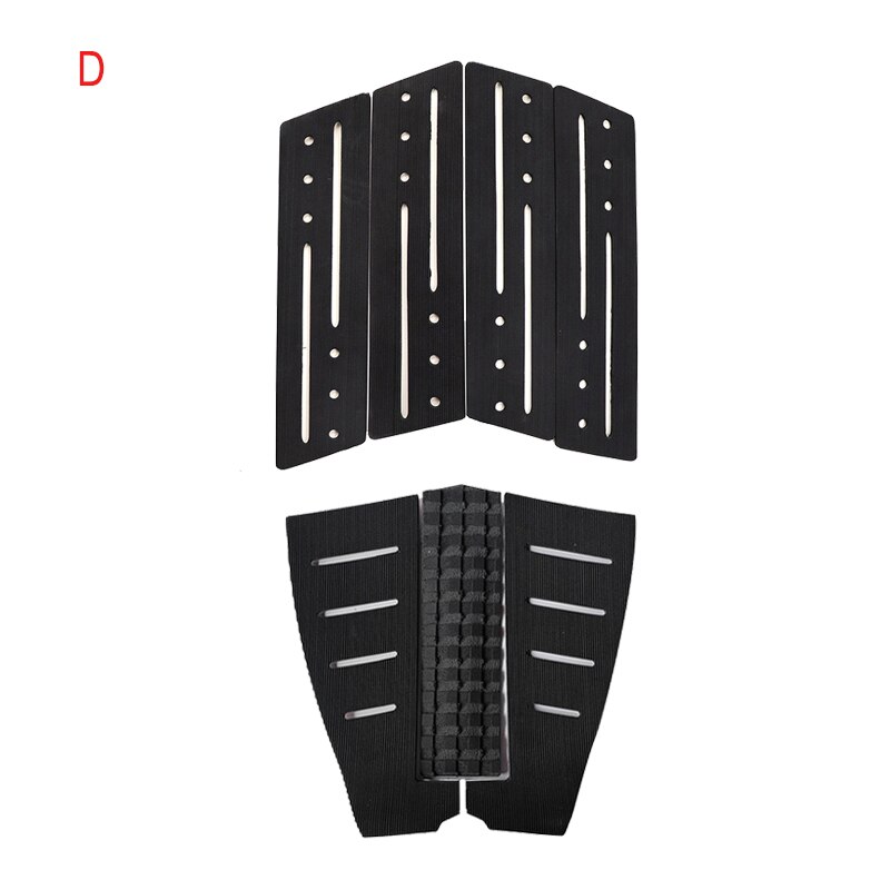 6 Piece Surf Deck Traction Pad Premium EVA with Tail Kicker 3M Adhesive for Surfboard Longboard Shortboard Fish Skimboard: Set D