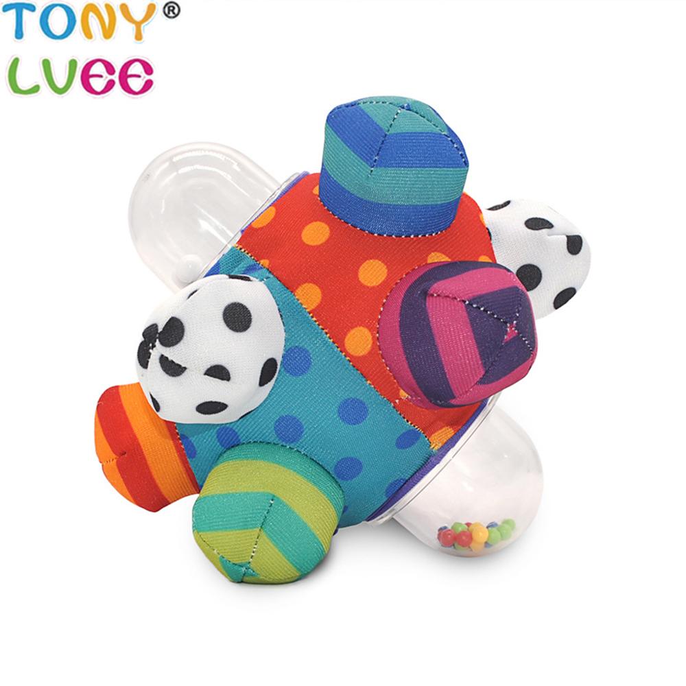 Baby toys Hand Grasp Ball soft with sound baby rattle Children's Ring Bell Ball Learning Plush Educational Body Building Ball