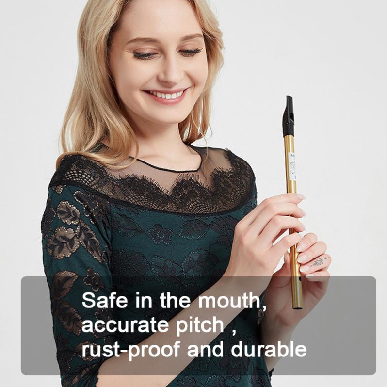 Irish Whistle Flute KeyC 6 Hole Clarinet Flute Tin Penny Whistle Nickel Plated Brass Musical Instruments for beginners