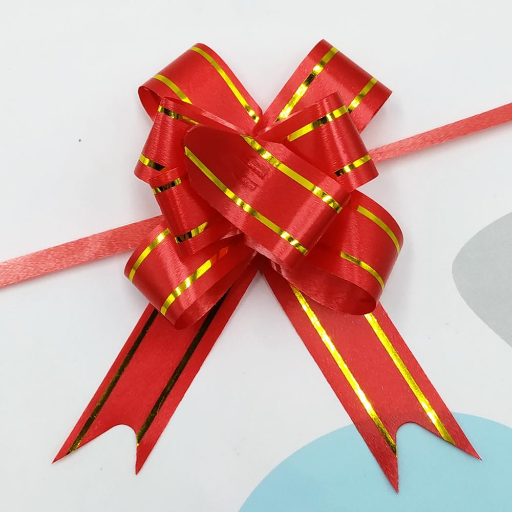 Wrap Pull Bow Confetti Bow Bow With Ribbon For Wedding Christmas Party Wrapping 2.2"Inch (70 Pcs): gules