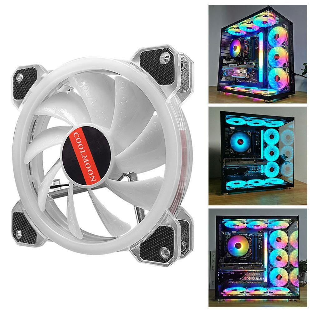 Aigo DR12 Pro Koeler Radiator Pc Case Fan Rgb 120Mm Ventilator Aanpassen Fan Speed Mute Ir Aura Sync Fan cooler Cooling Rgb Computer Fan