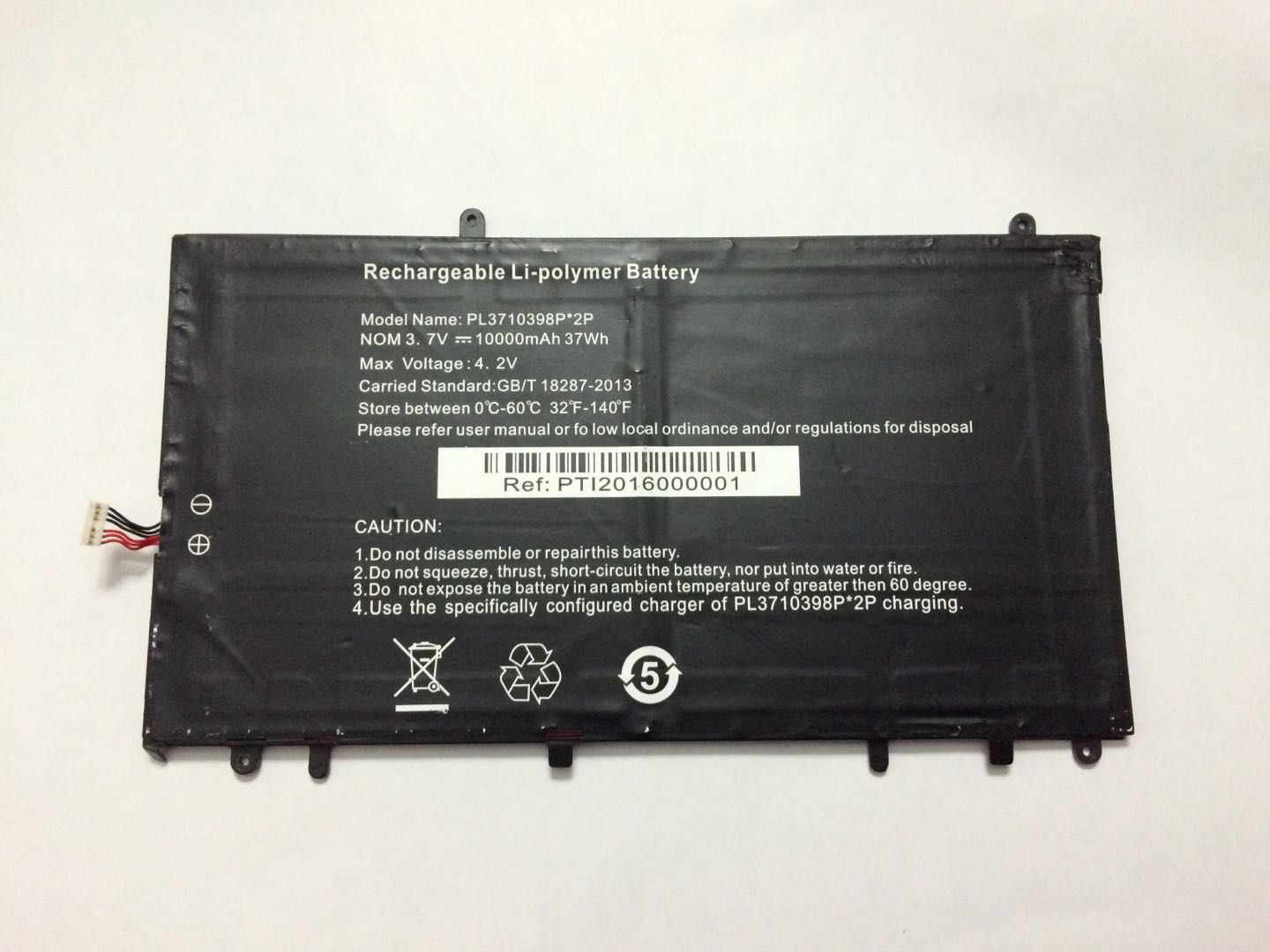 Stonering batteri 10000 mah til archos 140 cesium  ac140ce pl3710398p*2p 1 icp 4