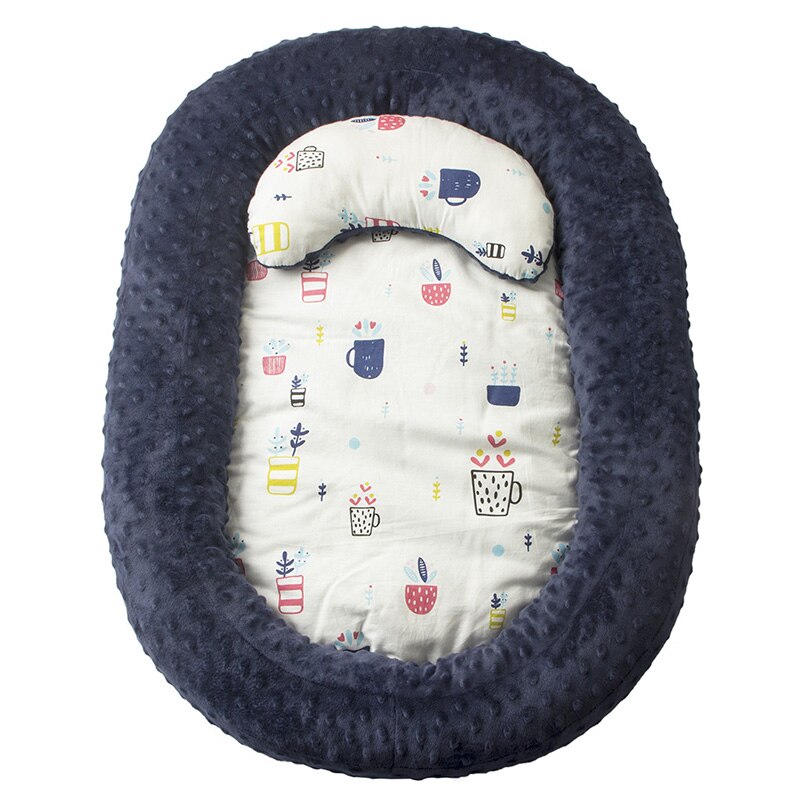 Sondr berço portátil e oval para bebês, berço fofo e macio para quarto de recém-nascido, camas amortecedoras para bebês decoração da cama: bed001-10