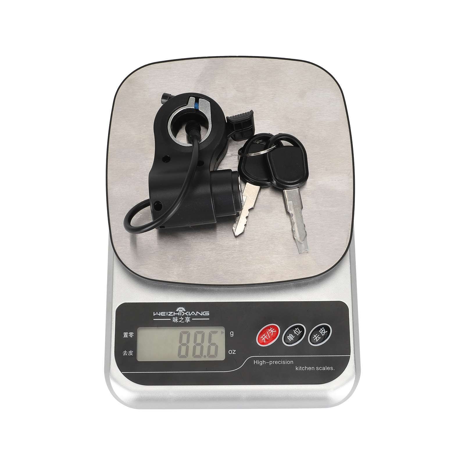 Startknapp för elektrisk scooter, gaspedal med nyckel, elektriskt dörrlås, 5- ping för kukirin  g2 pro /g2 max