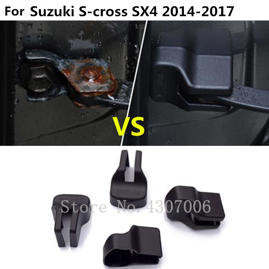 Car Anti Rust Water Proof Plastic Door Lock Key Keys Buckle Limit Device Trim For Suzuki S-Cross Scross Sx4