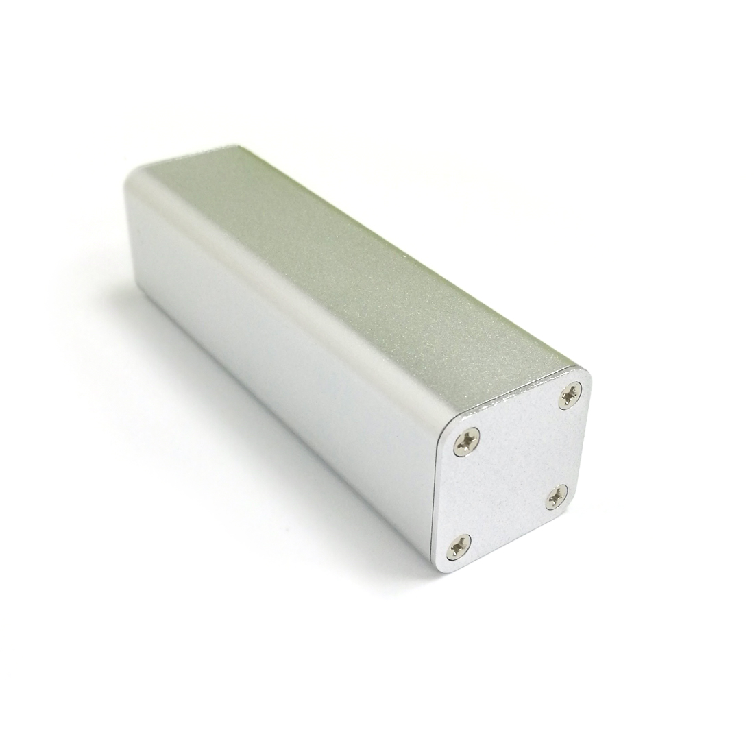 Aluminum Alloy Shell Electrical Project Enclosure Small Power Case DIY 32*32*100mm Silver